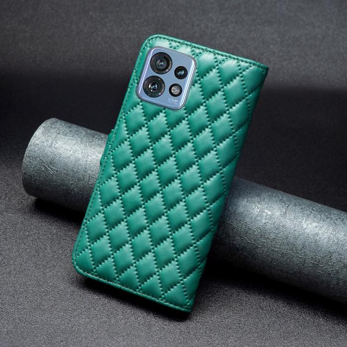 Bild 6,  Motorola Edge 40 Pro 5G Fodral Diamond Läder Grön