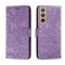  Samsung Galaxy S22 Fodral Flower Textur Lila