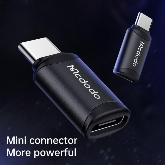 Bild 2, MCDODO Mcdodo MicroUSB Hona - USB-C Hane Adapter Svart