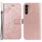  Samsung Galaxy S23 Plus Fodral Tryckta Fjärilar Roséguld