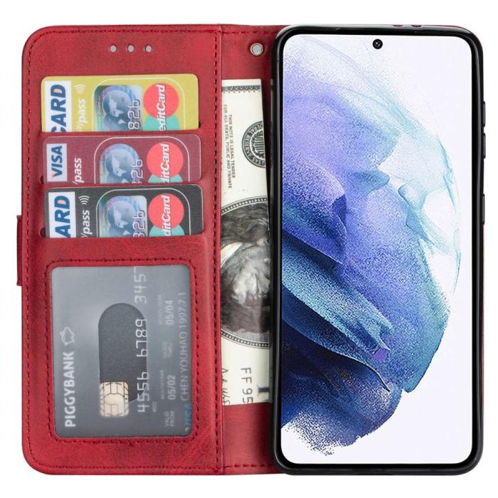 Bild 2,  Samsung Galaxy S23 Plus Fodral Multifunktionell Röd