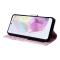  Samsung Galaxy A17 Fodral RFID Läder Rosa Blommor
