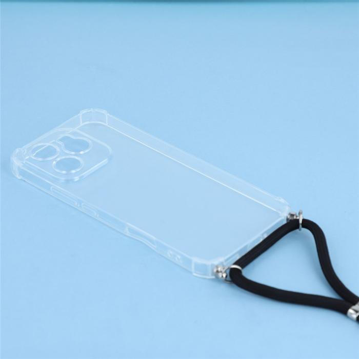 Bild 2,  Honor 400 Lite Skal TPU Med Mobilsnöre Transparent