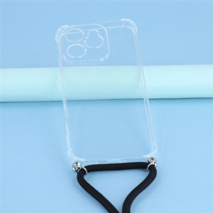 Bild 3,  Honor 400 Lite Skal TPU Med Mobilsnöre Transparent