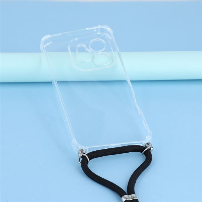 Bild 4,  Honor 400 Lite Skal TPU Med Mobilsnöre Transparent