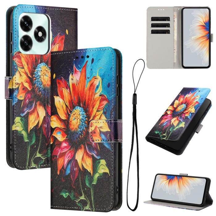 Bild 2,  Honor X5c Plus Fodral Med Tryck Solros