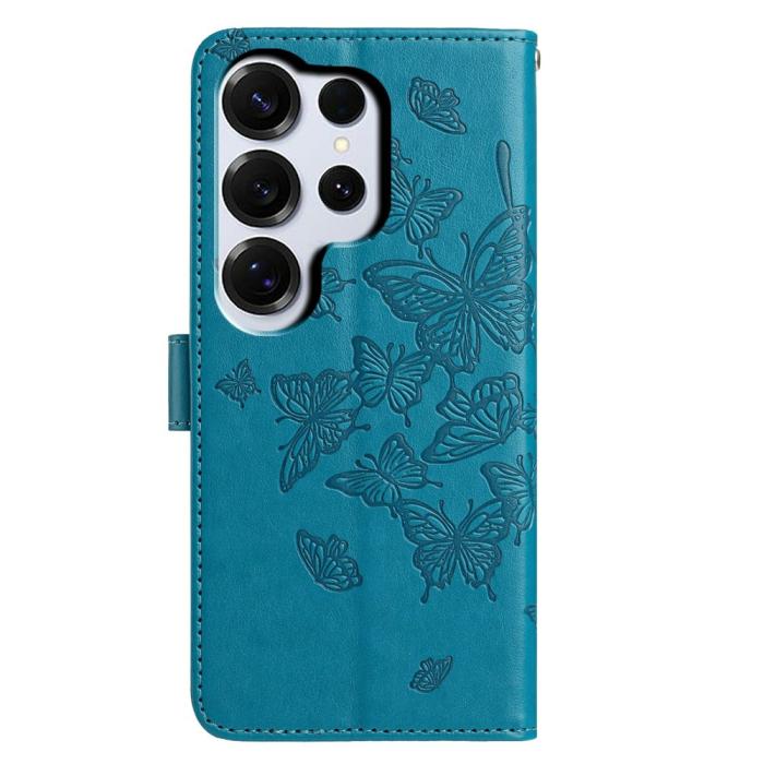 Bild 5,  Samsung Galaxy S26 Ultra Fodral Fjäril Tryck Blå
