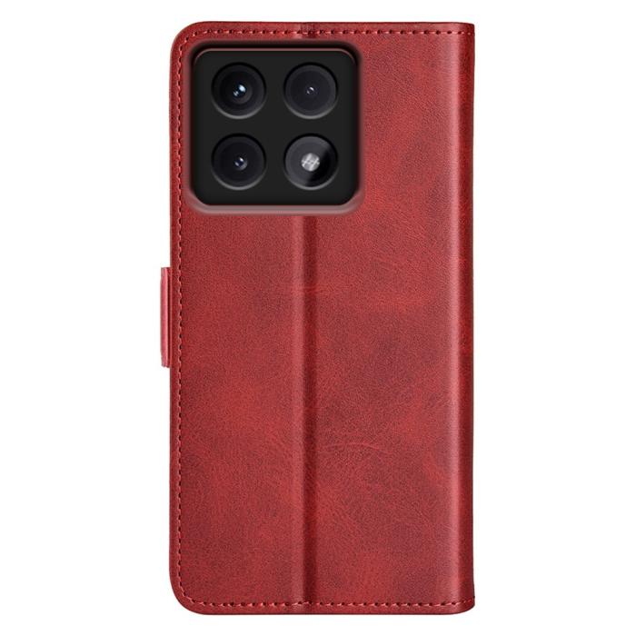 Bild 6,  Xiaomi 14T Pro Plånboksfodral Läder Röd