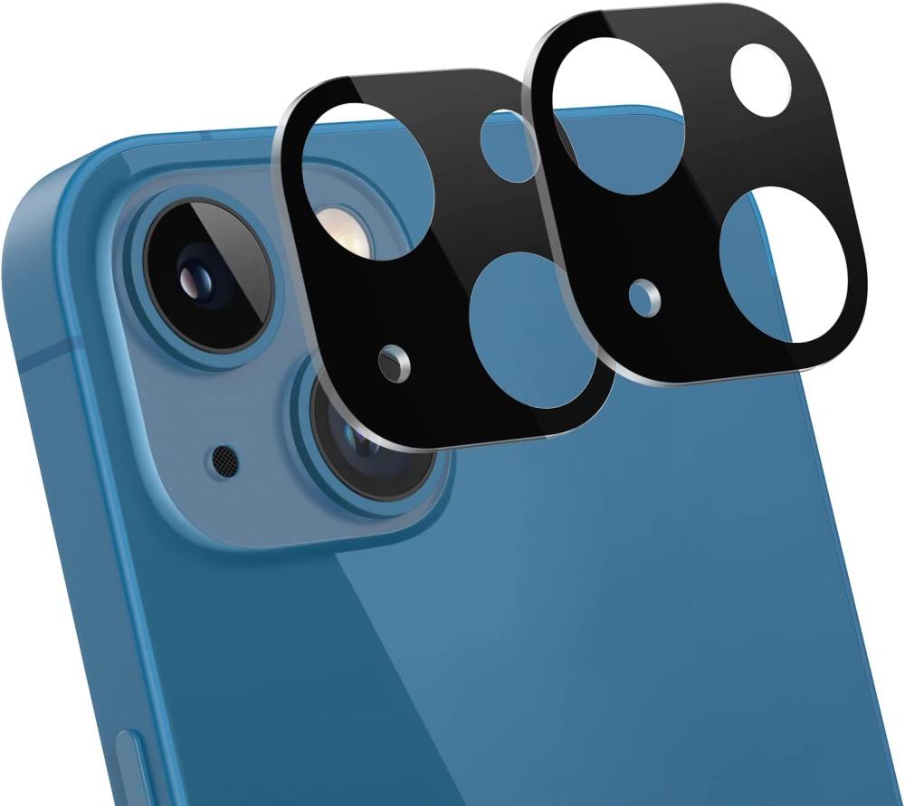  [2-Pack] iPhone 13 Linsskydd I Härdat Glas - Svart