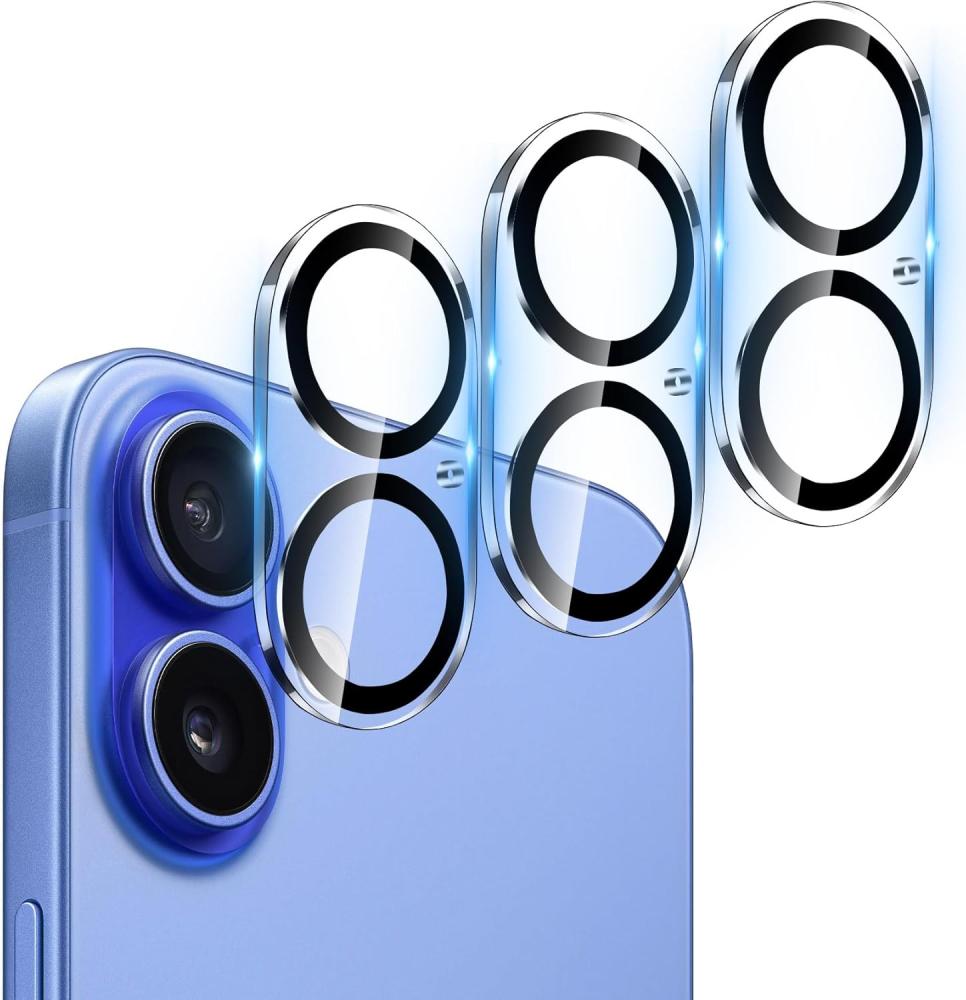  3-Pack iPhone 17 Linsskydd I Härdat Glas