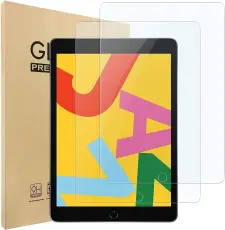  2-Pack iPad 10.2 2019/2020/2021 Sk&auml;rmskydd i h&auml;rdat glas