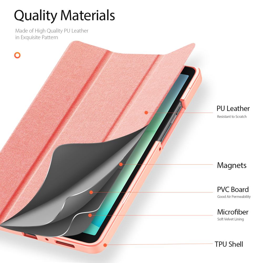 DUX DUCIS DUX DUCIS Galaxy Tab A11 / A9 Fodral DOMO Tri-Fold Rosa