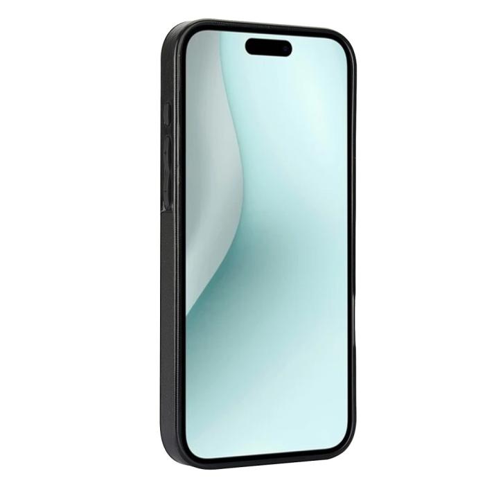 Bild 3,  iPhone 16 Skal Med Kortfack Läder Svart
