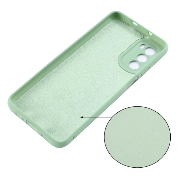 Bild 5,  Motorola Moto G52/G82 Skal Liquid Silikon Grön