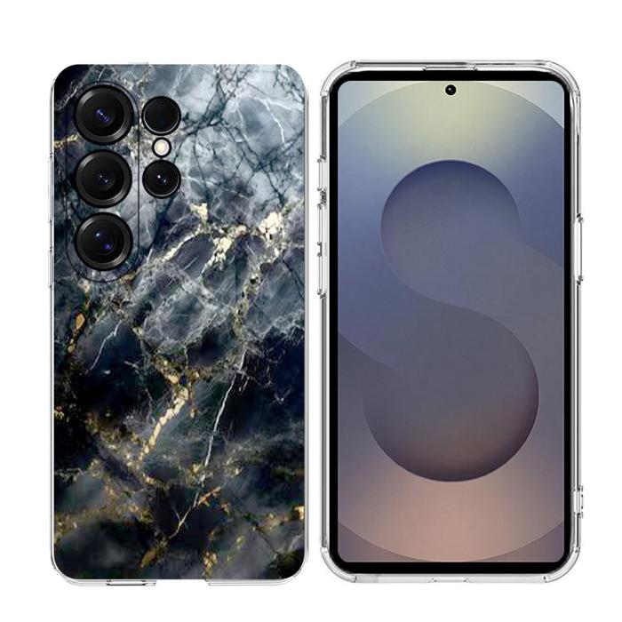 Bild 2,  Samsung Galaxy S26 Ultra Skal Marmor TPU Svart