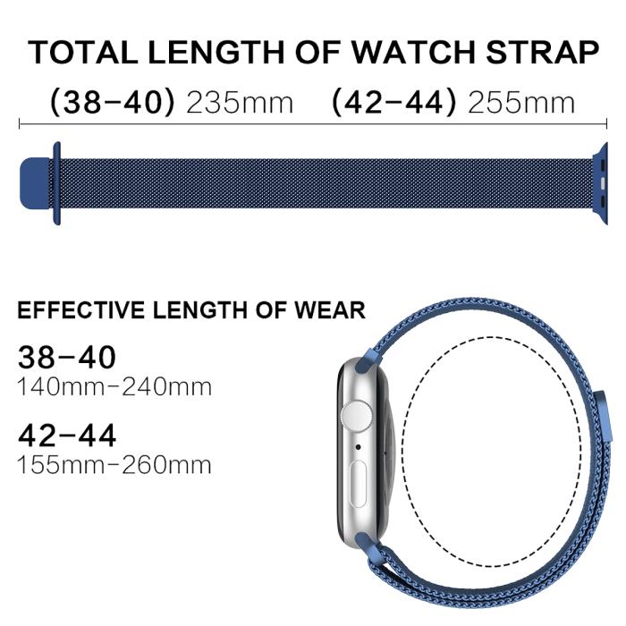 Bild 4, ColorPop ColorPop Milanese Loop Metall Armband Apple Watch 38/40/41/42 mm