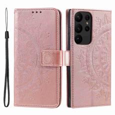  Samsung Galaxy S23 Ultra Fodral Mandala L&auml;der Ros&eacute;guld