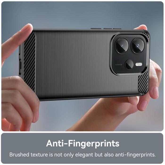 Bild 5,  Xiaomi Redmi Note 14 4G Skal Borstad Stål Textur Svart