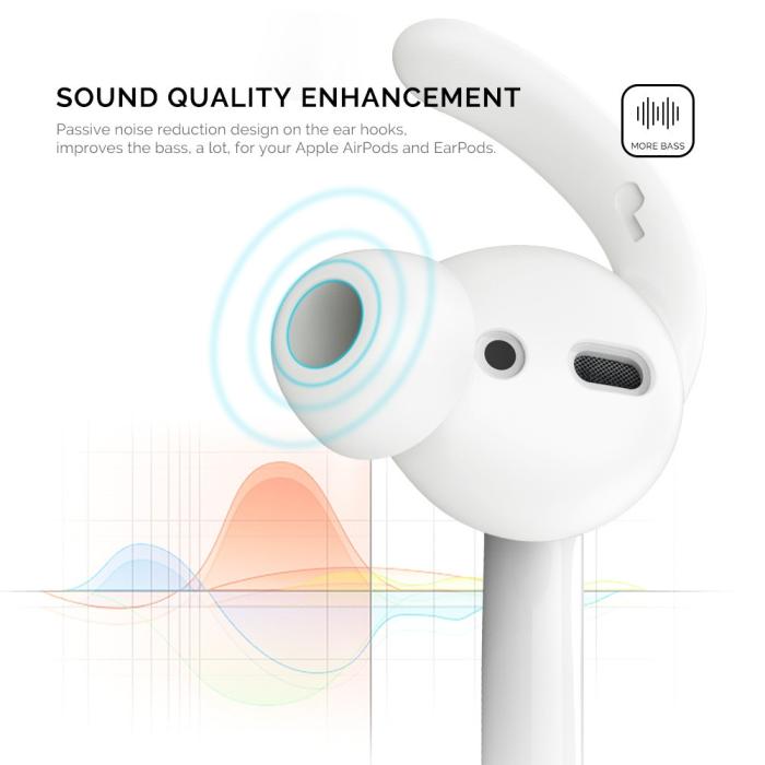 Bild 5, AHASTYLE AHASTYLE AirPods 2/1 2-PACK Öronpluggar Silikon Storlek S Svart