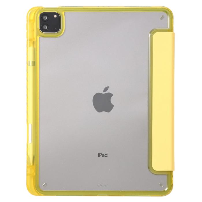 Bild 4,  iPad Pro 11 2025/2024 Fodral Tri-Fold Pennhållare Hybrid Gul