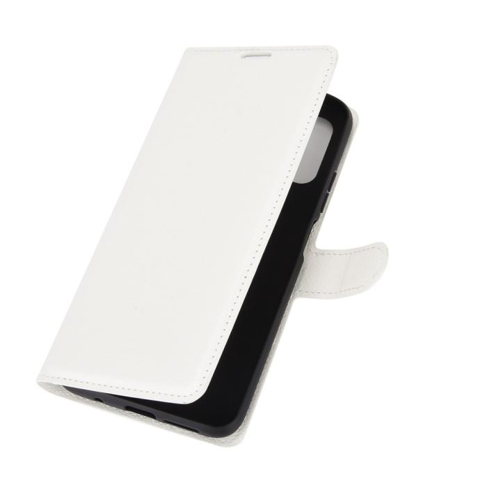Bild 2,  Xiaomi Redmi 9T - Litchi Läder Fodral - Vit