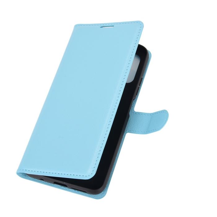 Bild 2,  Xiaomi Redmi 9T - Litchi Läder Fodral - Blå