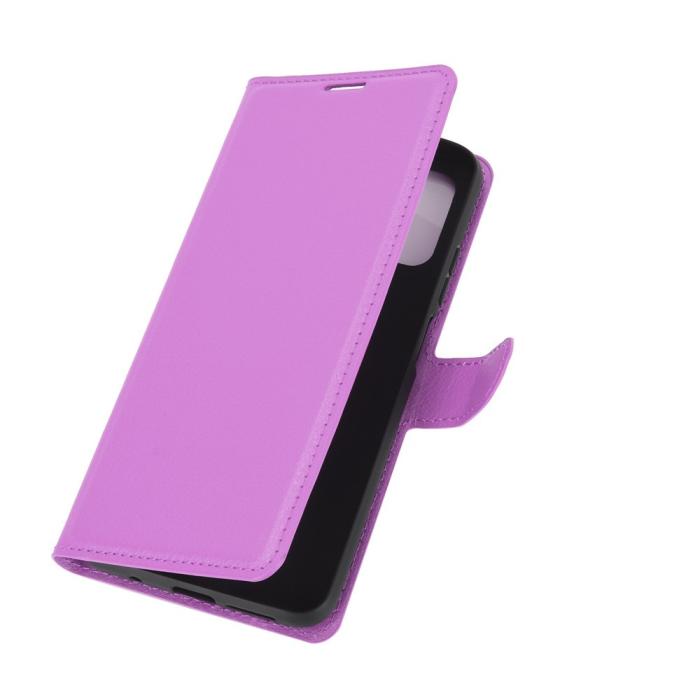 Bild 2,  Xiaomi Redmi 9T - Litchi Läder Fodral - Lila