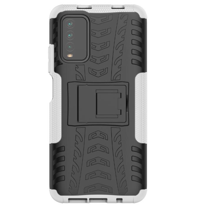 Bild 3,  Xiaomi Redmi 9T - Ultimata Stöttåliga Skalet med Stöd - Vit
