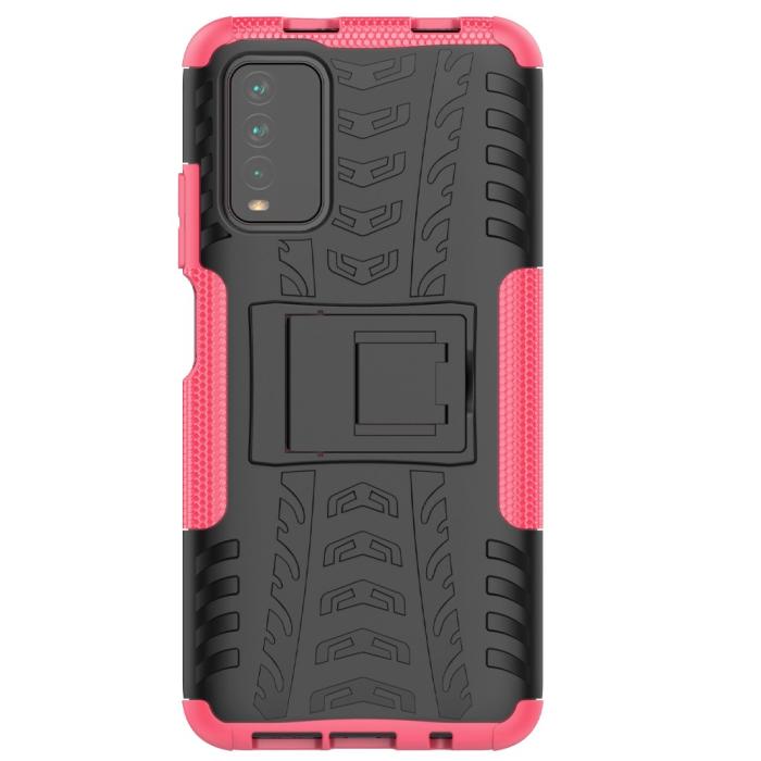 Bild 3,  Xiaomi Redmi 9T - Ultimata Stöttåliga Skalet med Stöd - Rosa