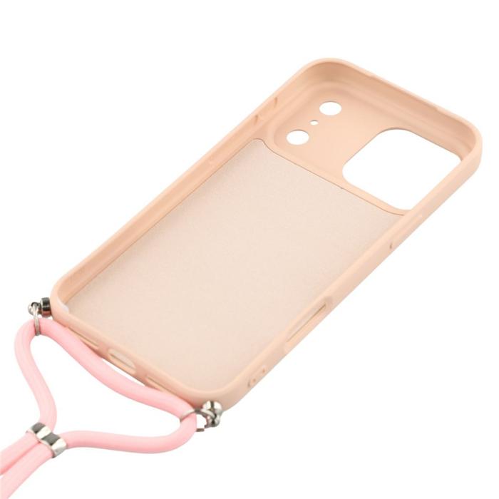 Bild 5,  iPhone 17 Pro Skal Med Mobilsnöre TPU Rosa