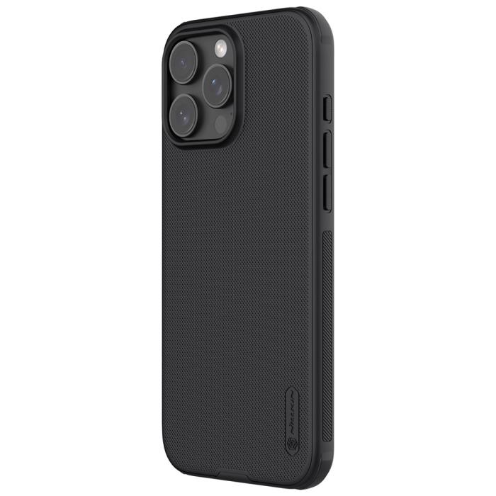 Bild 2, NILLKIN NILLKIN iPhone 16 Pro Max Skal MagSafe Frosted Shield Svart