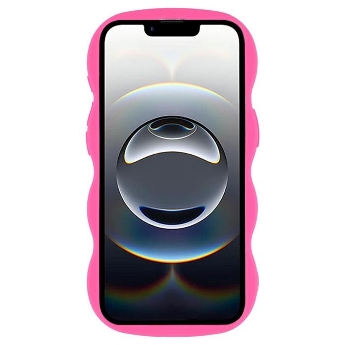 Bild 2,  iPhone 17e / 16e Mobilskal Wavy Rosa