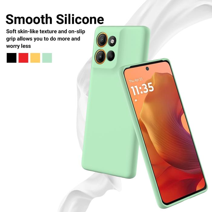 Bild 3,  Motorola Moto G56 5G Skal Liquid Silikon Grön