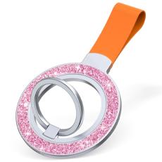  Magnetisk MagSafe Ring H&aring;llare Glitter Rosa