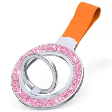  Magnetisk MagSafe Ring H&aring;llare Glitter Rosa