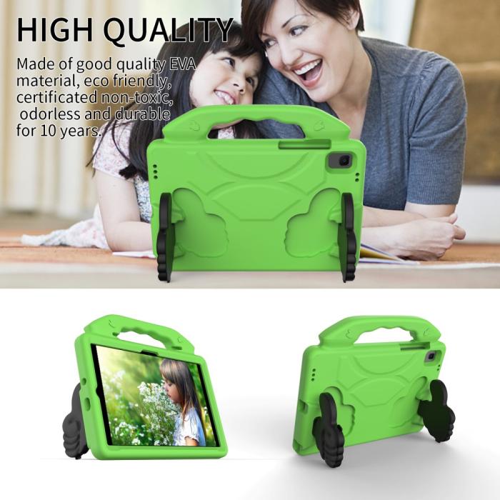 Bild 6,  Samsung Galaxy Tab A8 10.5 2021 / A7 10.4 Skal Shockproof EVA Grön