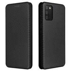  Samsung Galaxy A03s Fodral Kolfiber Textur Svart