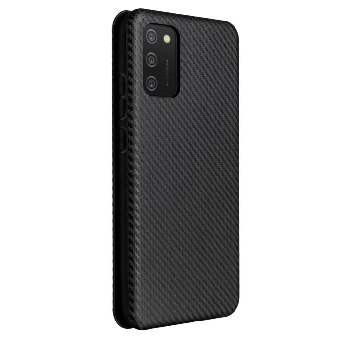 Bild 3,  Samsung Galaxy A03s Fodral Kolfiber Textur Svart
