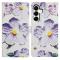  Samsung Galaxy A37 5G Fodral Med Tryck Lila Blommor