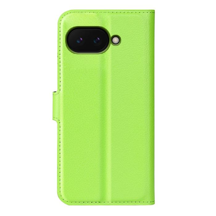 Bild 6,  Google Pixel 9a Fodral Litchi Läder Grön