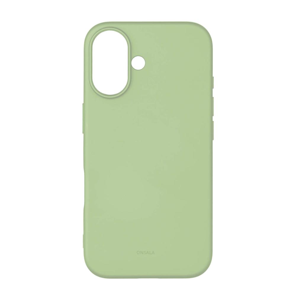 Onsala Onsala iPhone 16 Mobilskal Med Silikonkänsla Lime