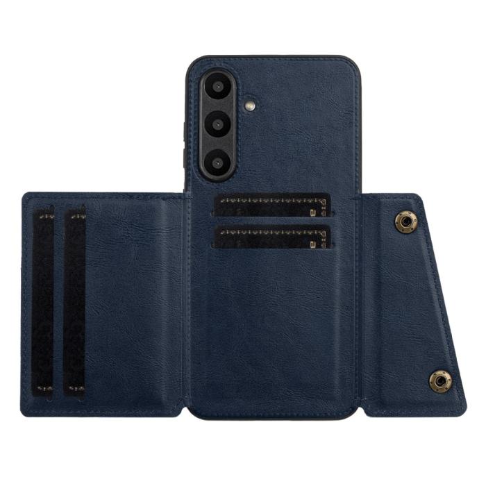 Bild 3,  Galaxy A56 5G/A36 5G Skal Läder Med Kortfack Och Magnet