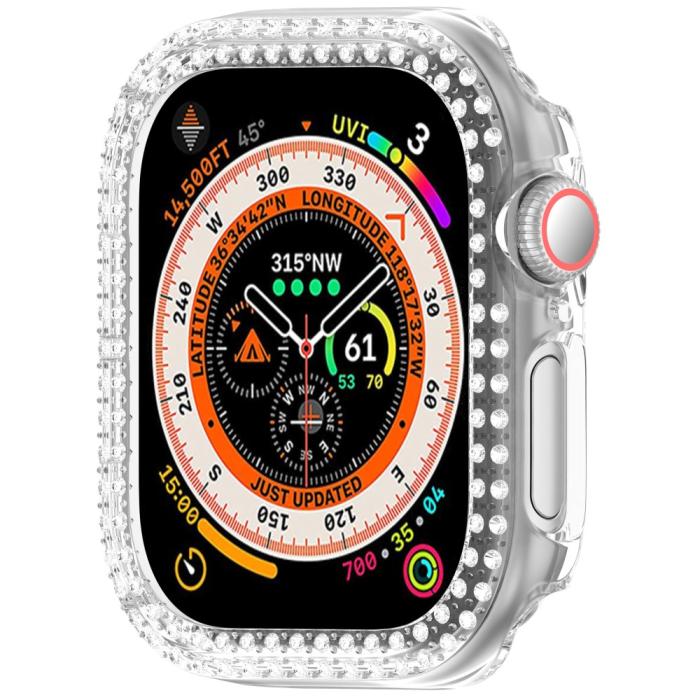 Bild 5,  Apple Watch 10 42 mm Skal Rhinestone Transparent