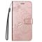  Samsung Galaxy S23 Plus Fodral Tryckta Fjärilar Roséguld