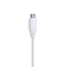 Gear GEAR Laddkabel MicroUSB 1m Kabel Vit