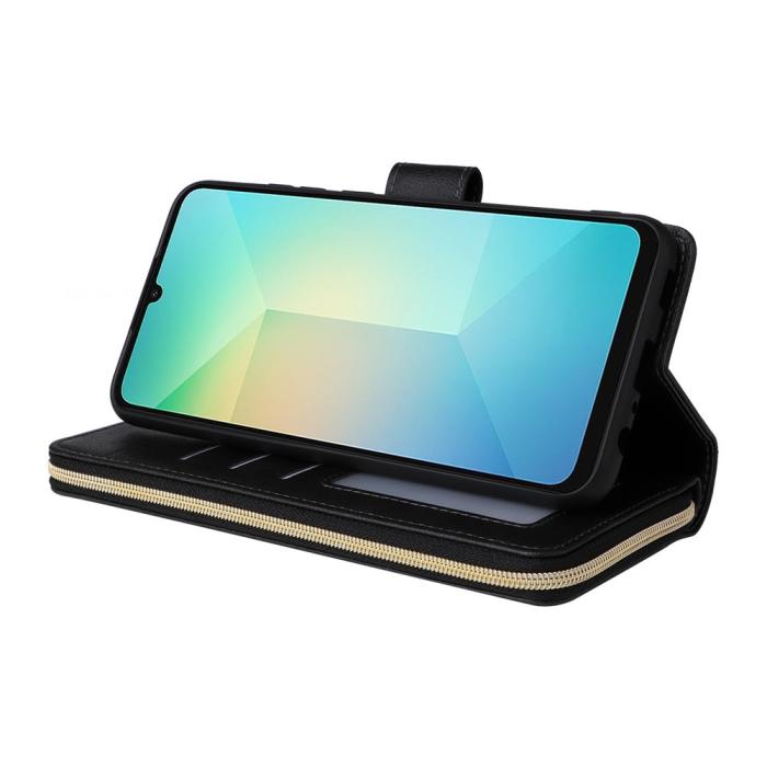 Bild 4,  Samsung Galaxy A07 Fodral Multifunktionellt Läder Svart