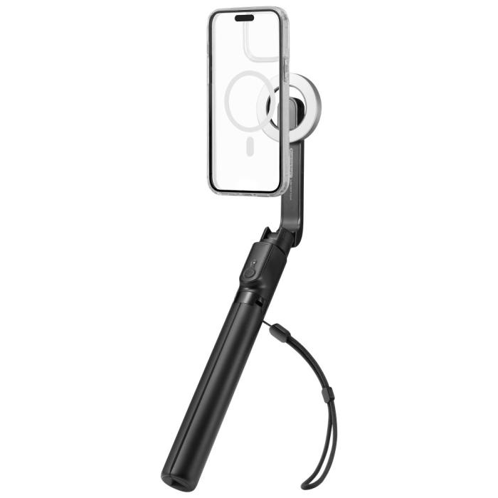 Bild 3, Spigen Spigen 120 cm MagSafe Bluetooth Selfiestick Tripod Svart