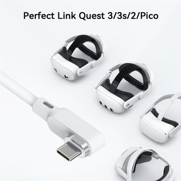 Bild 2, AMVR AMVR 5m Link Kabel Till VR Headset USB-C Vit
