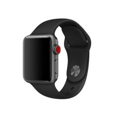  Silikon Armband Apple Watch 42/41/40/38 mm (S/M) - Svart
