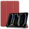  iPad Pro 11 2025/2024 Fodral Tri-Fold Vinröd